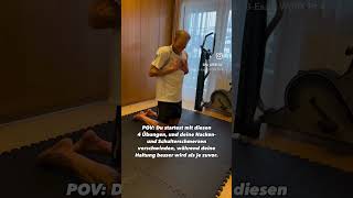 Schmerzen im Nacken oder den Schultern Probiere das 👍 exercise exercises homeworkout health [upl. by Attevaj]