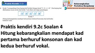 Praktis Kendiri 92c No 4  Matematik Tingkatan 4 Bab 9  Kebarangkalian peristiwa bergabung  Maths [upl. by Bast]