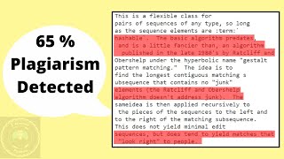 Plagiarism detector using python [upl. by Jeff]