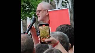 Mick Lynch and Jeremy Corbyn Inspirational speeches at the pre election rally [upl. by Arvad]