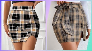 Ultra Modern collation of plaid patran bodycon skirt for girls and women 2024 [upl. by Andi]