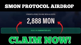 MON Airdrop Claim and Withdrawal  How To Claim [upl. by Schuman]