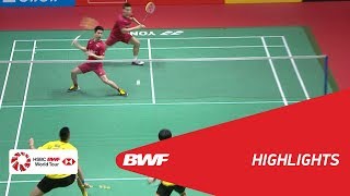 DAIHATSU Indonesia Masters 2018  Badminton MD  QF 1  Highlights  BWF 2018 [upl. by Kussell]