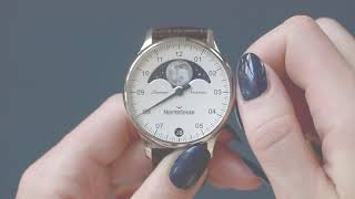 MeisterSinger Lunascope  Adjusting the moon phase [upl. by Aklog162]