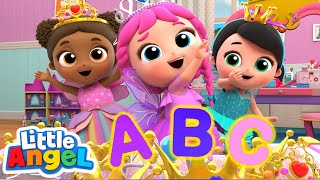 Learn ABCs with Princesses  Mermaid Jill Edition  Little Angel Kids Songs amp Nursery Rhymes [upl. by Aihsemat649]