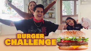 quot¡Regulo Caro vs Burger Challenge Descubre quién sale victorioso en la batalla hamburgueseraquot [upl. by Dlawso]