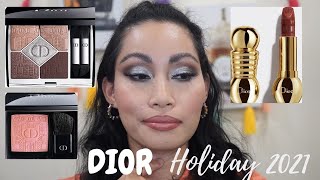 DIOR The Atelier Of Dreams HOLIDAY 2021 Makeup Collection  SWATCHES REVIEW AND MAKEUP TUTORIAL [upl. by Bailey707]