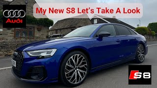 New Audi S8 40 V8 Twin Turbo Quattro  Cold Start  Exhaust Sound  Mid Life Crisis Car [upl. by Lehcyar]