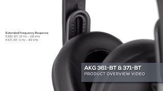 AKG K361BT and K371BT Headphones Overview [upl. by Rebmac]