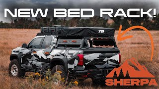 New Custom Overland Bed Rack  Diamondback HD  Sherpa Summit [upl. by Anayek]