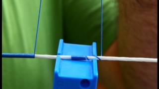 Bowstring making continous loop recurve string [upl. by Aivad]