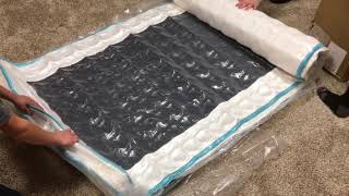 Review of a Linenspa 8quot Memory Foam Innerspring Hybrid Mattress Twin XL Full Queen King How to unbox [upl. by Outhe95]