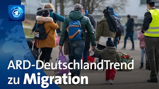 ARDDeutschlandTrend Stimmungsbarometer zu Migration [upl. by Boehmer]