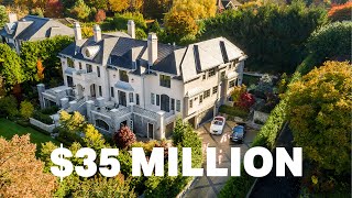 A look inside a castle in Shaughnessy Vancouver West 35000000  SOLD [upl. by Lachish958]