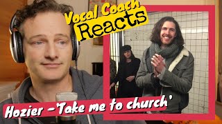 Vocal Coach REACTS  Hozier Take Me To Church Live NYC Subway [upl. by Cathe]