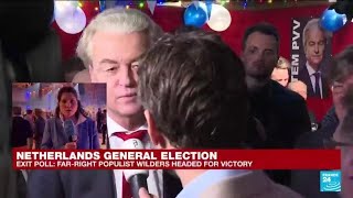 Farright populist Geert Wilders leads Dutch election says exit polls • FRANCE 24 English [upl. by Yerrok]