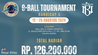 Day 4  Andre  Klik Vs Andri Gading  The Cue Billiard 9Ball Turnament Handicap 4 [upl. by Yentiw393]