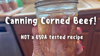 Canning Corned Beef [upl. by Essilrahc]