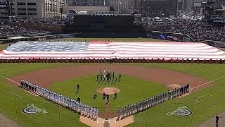 KCDET McKnight sings national anthem [upl. by Dola]