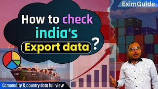 How to check indias export data  Indian Export Data  National ImportExport RecordNIRYAT [upl. by Kitchen]