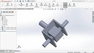 Width Mate Solidworks 2016 2018  Advance Mates  Assembly Mates tutorials [upl. by Pontone501]