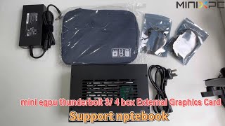 mini egpu thunderbolt 3 4 box External Graphics Card Support notebook [upl. by Mckee]