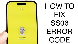 How To FIX Snapchat Error Code SS06 2024 [upl. by Jeth523]