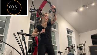 Bowflex PR3000 home gym full body workout 25 x 60 seconds training no repeats [upl. by Adler]