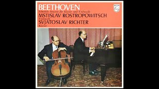 Mstislav Rostropowitsch  Svjatoslav Richter  Beethoven  Sonata No 3 In A Major Opus 69 [upl. by Sturges]