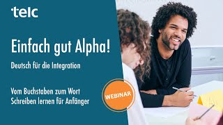 Einfach gut Alpha Deutsch für die Integration Vom Buchstaben zum Wort  Schreiben lernen [upl. by Dehsar]