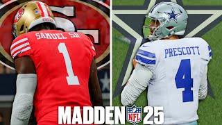 49ers vs Cowboys Week 8  Madden 25  Full Gameplay [upl. by Wylie]