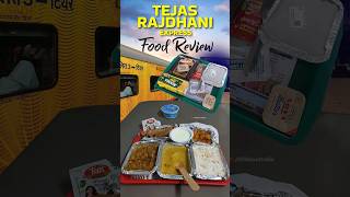 Tejas Rajdhani Food Review BBSRDelhi 22823 Train shorts [upl. by Mackey]