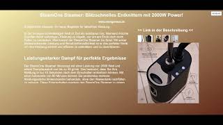 SteamOne Steamer Blitzschnelles Entknittern mit 2000W Power [upl. by Natsirt891]