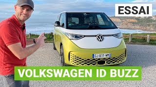 Essai Volkswagen ID Buzz  un combi électrique digne de ce nom [upl. by Mcgannon]