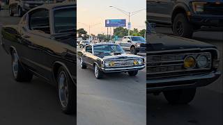 1968 Ford Torino Classic Car Drive By Engine Sound Woodward Dream Cruise 2024 [upl. by Nahtad]