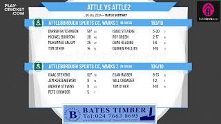 Attleborough Sports CC Warks 2nd XI v Attleborough Sports CC Warks 3rd XI [upl. by Yessak]