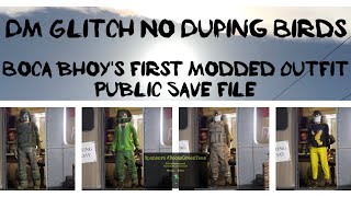 GTA 5 DM Glitch No Duping Birds Modded Outfit Made By Boca Bhoy [upl. by Siulesoj]