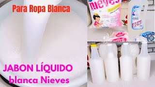 Jabón líquido blanca nieves para Ropa blanca [upl. by Nitneuq]