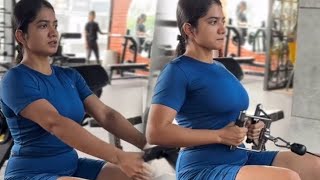 Anarkali Marikar Gym workoutMalayalam Actress workout videoActress Anarkali Marikar [upl. by Anni]