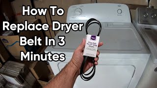 Easy Belt Replacement on Roper Whirlpool Front Load Dryer [upl. by Leahcimal]