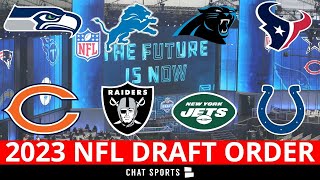 2023 NFL Draft Order For Picks 118  NonPlayoff Teams [upl. by Nathanil874]