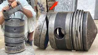 How We Restored a Large Broken Piston  Full Restoration Recipe in This Video [upl. by Jerome]