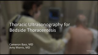 Thoracic Ultrasonography for Bedside Thoracentesis [upl. by Patterson]