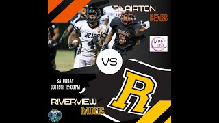 MVI Live  Clairton vs Riverview  Football  101924 [upl. by Perdita325]