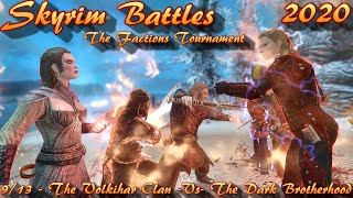 Skyrim Battles  The Factions Tournament  913  The Vokihar Clan Vs The Dark Brotherhood [upl. by Cassell22]