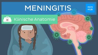 Meningitis Hirnhautentzündung Ursachen Symptome Behandlung  Kenhub [upl. by Nnylyahs]