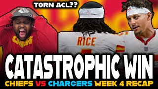 A CATASTROPHIC Win  Chiefs vs Chargers Recap  Losing Rice [upl. by Petunia]