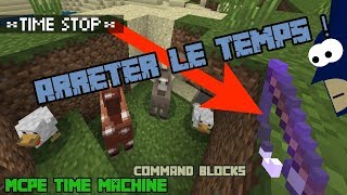 Comment arrêter le temps sur Minecraft Pe  Command Blocks Tuto [upl. by Ttimme]