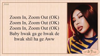 Jessi 제시  ZOOM Easy Lyrics [upl. by Derron735]