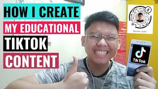 How I Create My Educational TikTok Content [upl. by Kaazi]